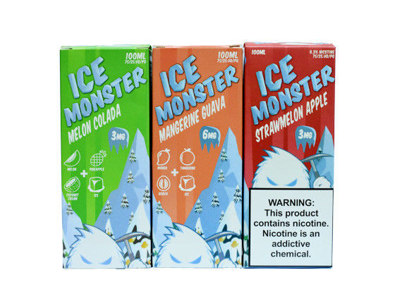 얼음 괴물 Mangerine 과바는 아이들에게 안전한 점적기 모자를 가진 E 여송연 주스 플라스틱 병을 맛을 냅니다 협력 업체